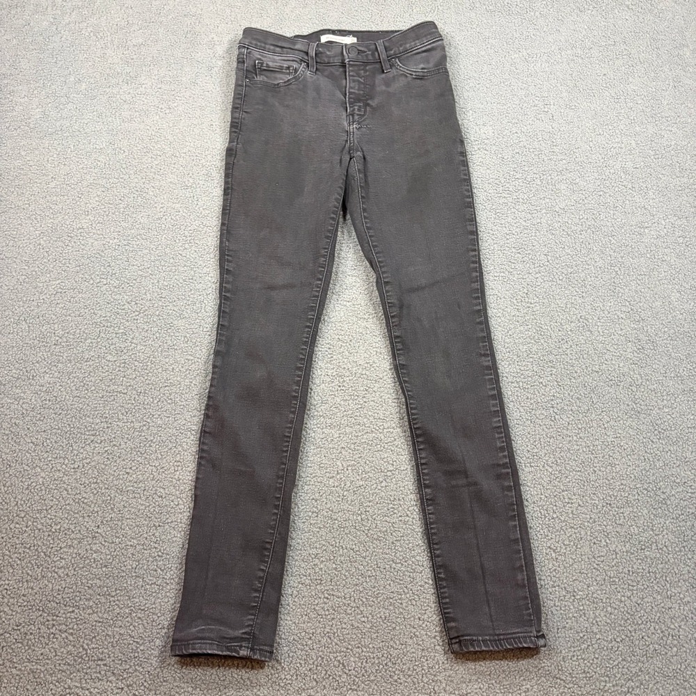 Levi Strauss Jeans Womens 25 Gray 311 Shaping Skinny Denim Pants Stretch 8555